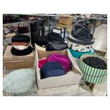 Vintage hats and boxes