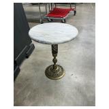 Brass marble top table