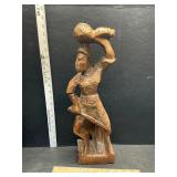 Carved wood figure
