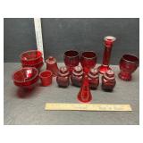 Red glass lot