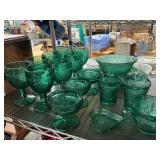 Green glass lot