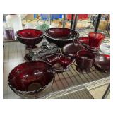 Red glass lot