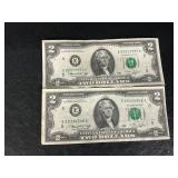 2-2 dollar bills