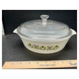 Fire King dish with lid