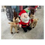Santa and deer