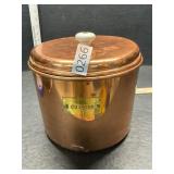 Copper cookie jar