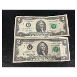2-2 dollar bills