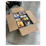 Large box of DVDs