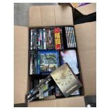 Large box of DVDs