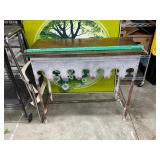 Metal and wood table