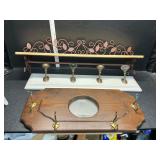 Coat racks and shelf