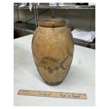 Wooden vase