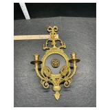 Heavy metal candle sconce