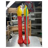 Working blow mold candles