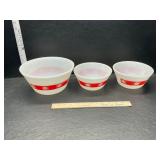Vintage Federal glass mixing bowls