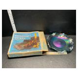 Carnival glass plate