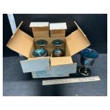 Carnival glass goblets