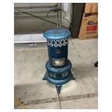Old heater converted into a lamp
