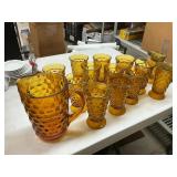 Pitcher and glasses