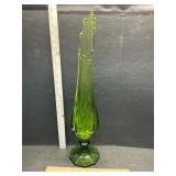 Swung glass vase