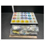 3 bags of buttons not display