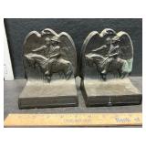 Metal book ends