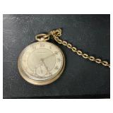 17 jewel Bulova 14k gold filled running