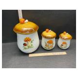 1978 Sears and Roebuck mushroom canisters