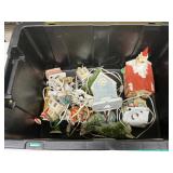 Tote with Christmas villages