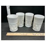 Milk glass glasses