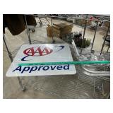 Double sided sign with brackets