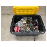 Tote of assorted jewelry