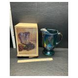Carnival glass pitcher