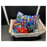 Basket with toys
