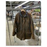 Leather coat