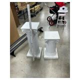 Plastic pedestals