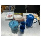 Enamel ware and cook books