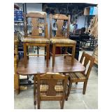 Table and 4 chairs