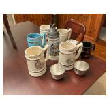 Steins and cups