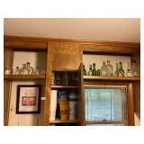 Cabinet shelves contents