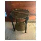 Brass trays table
