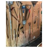 Large lot of yard tools