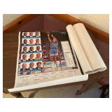 Large lot of UNC Tarheels posters with signatures