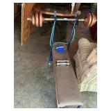 Weigh bench and weight