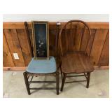 2 chairs and a picture