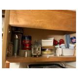 Cabinet over fridge contents