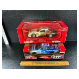 2 die cast cars