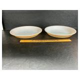Fire King pie plates