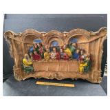 Last supper and other art on wood