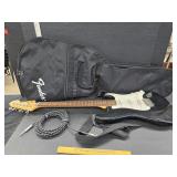 Fender Squire electric guitar working & soft case